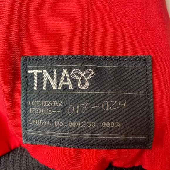 TNA Aritzia Ronne Red Duck Down Parka Coat Jacket - size S - Picture 6 of 14